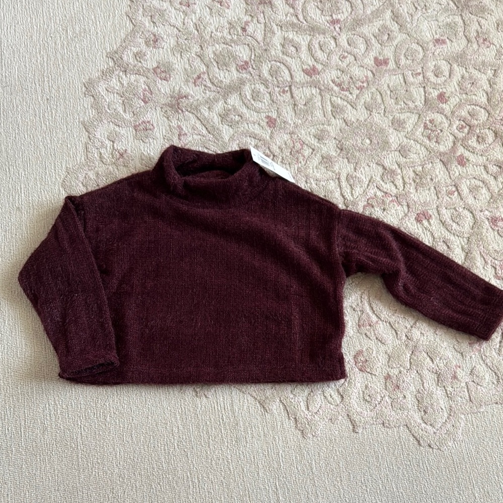 Old Navy | Maroon Soft Cozy Sweater for Baby Girl